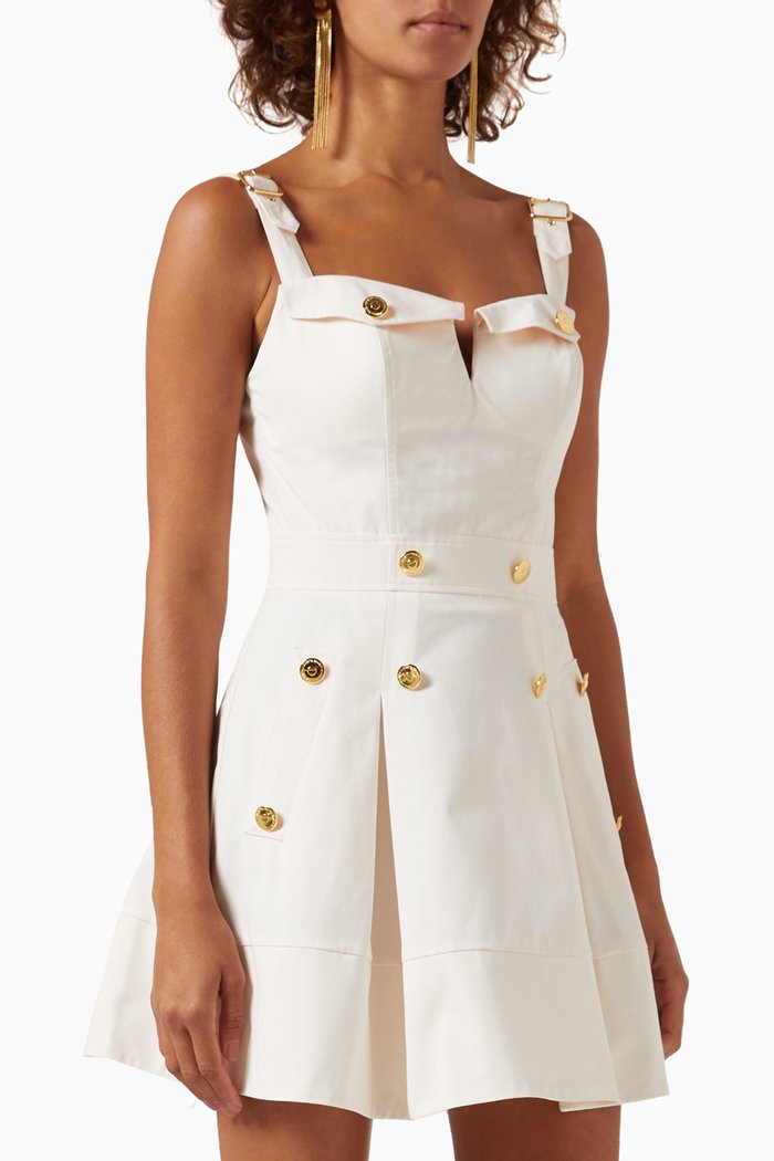 

Buckle Mini Dress, Neutral