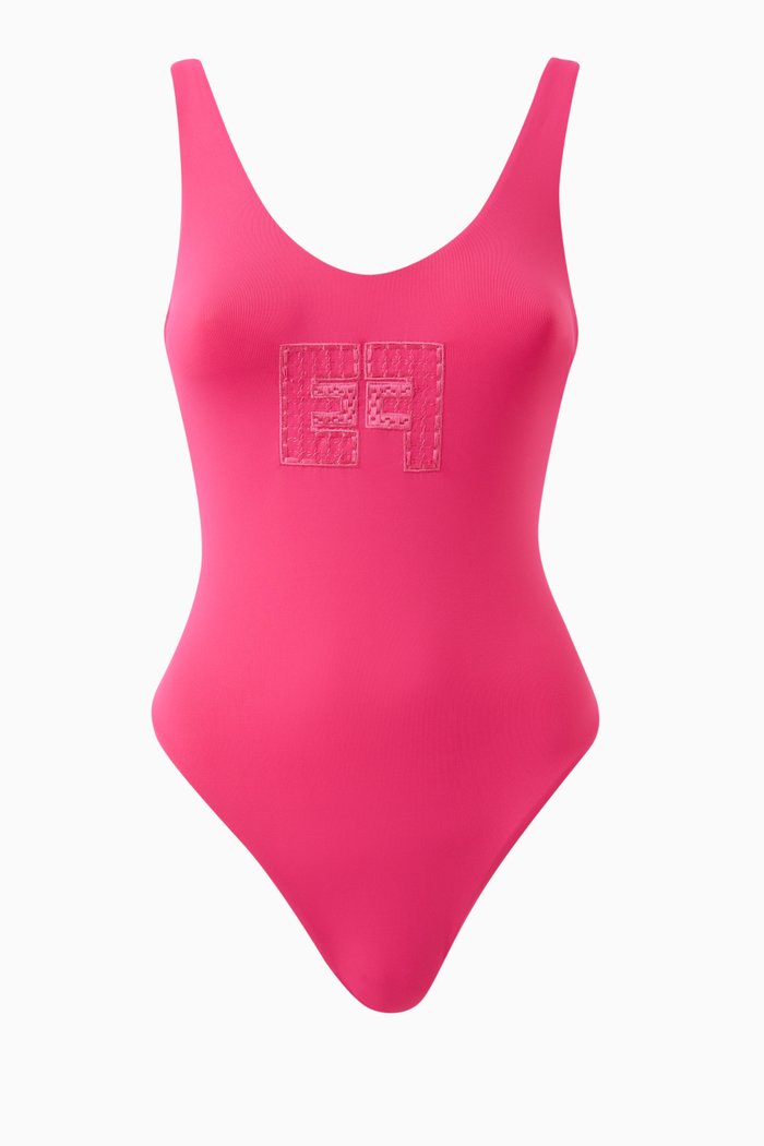 

One-piece Swimsuit in Lycra, Pink