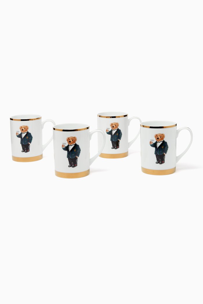 

Thompson Mugs in Porcelain, Set of 4, Multicolour
