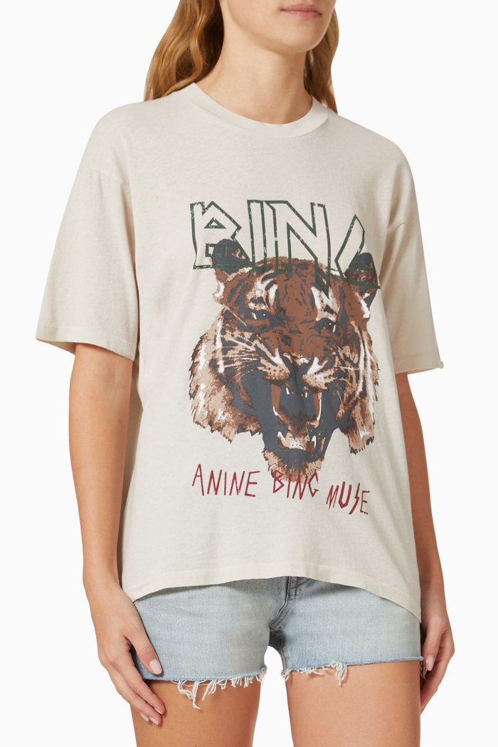 

Tiger T-shirt in Organic Cotton-jersey, Grey