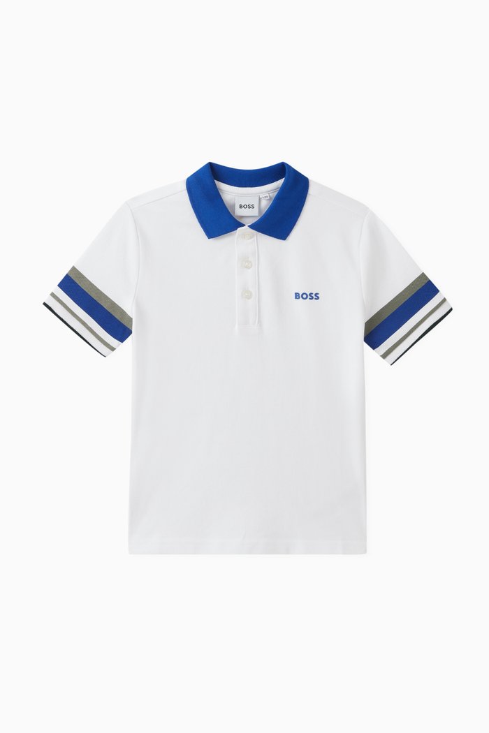 

Logo Polo Shirt in Cotton, White