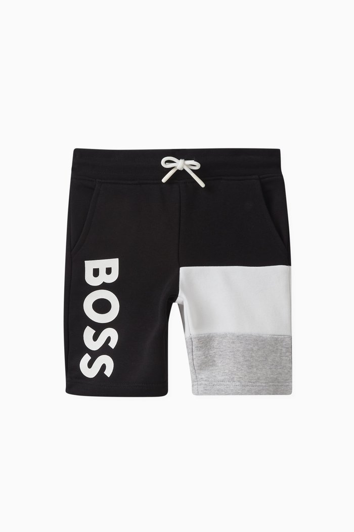 

Logo Bermuda Shorts in Cotton, Black