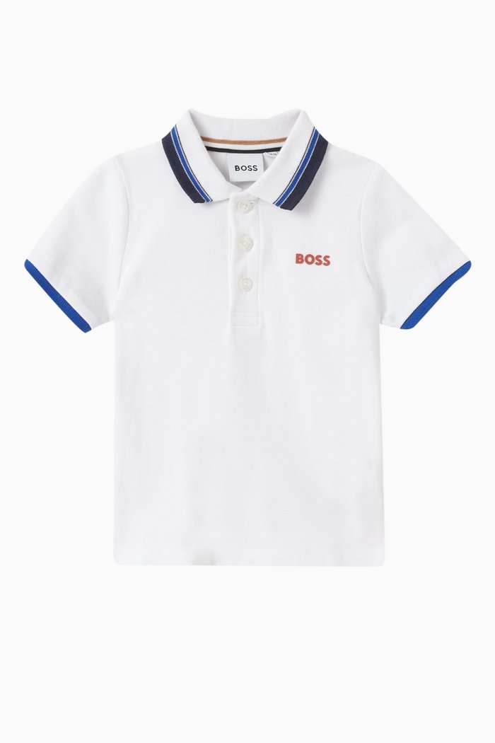 

Logo Polo Shirt in Cotton-piqué, White