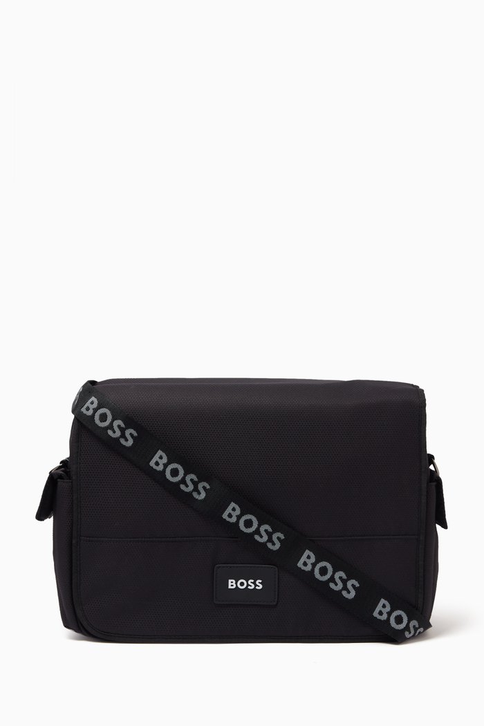 

Logo Changing Bag Set in Polyester, Black