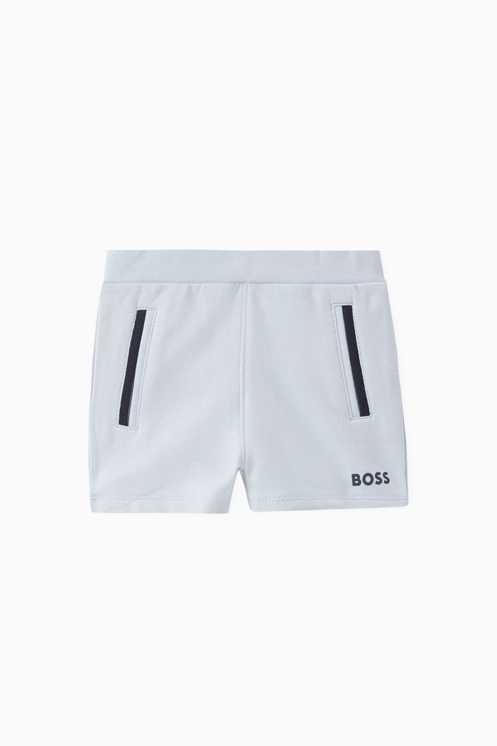 

Logo Shorts in Cotton French Terry, Blue