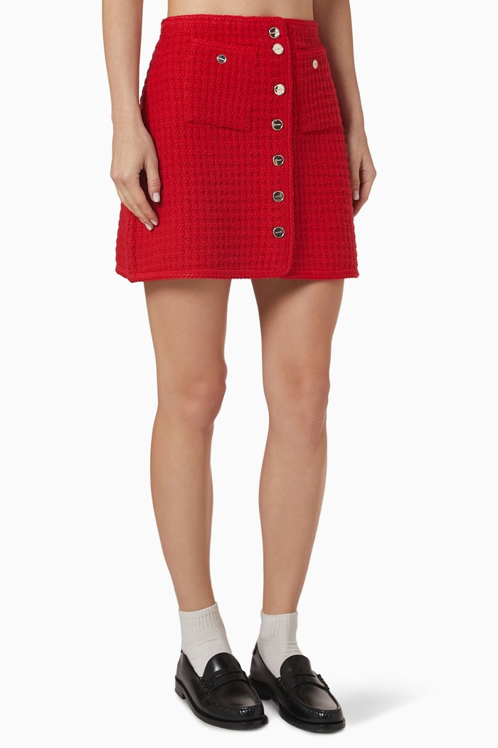 

Short Skirt in Tweed, Red