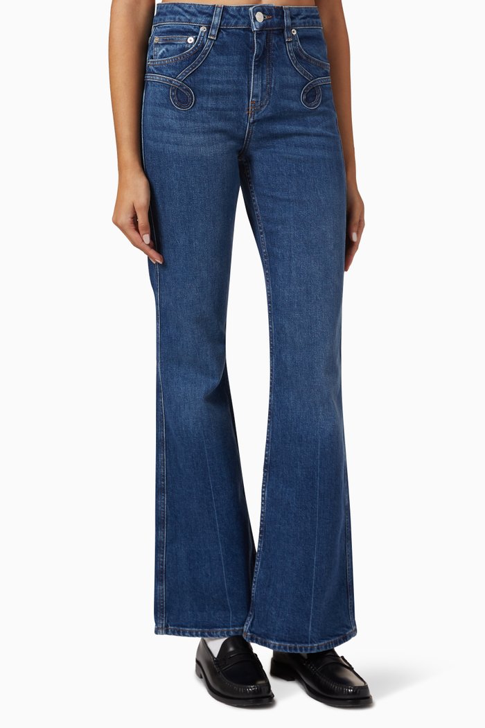 

Flared Jeans in Denim, Blue