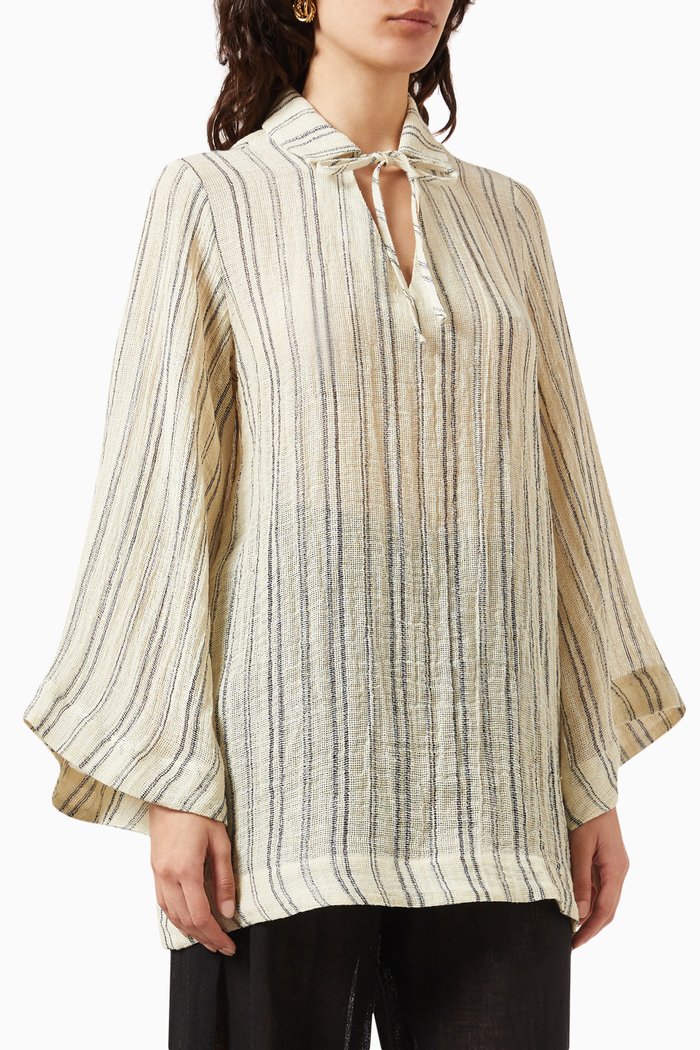 

Tunic Top in Seersucker, Multicolour
