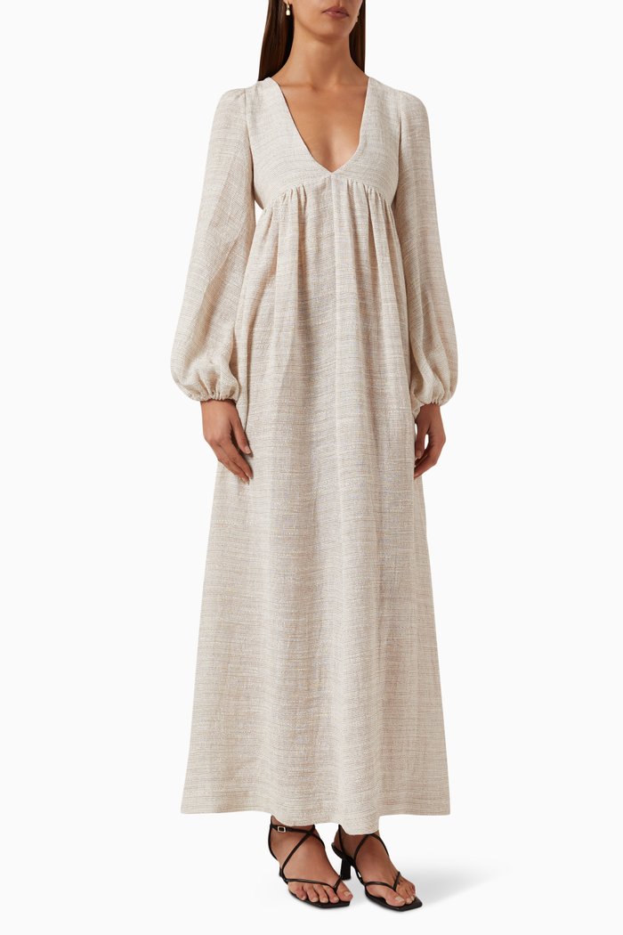 

Carolyn Dress in Gauze, Neutral