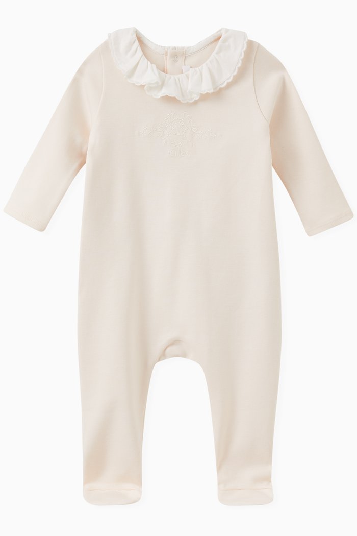 

Embroidered Pyjamas in Cotton, Pink