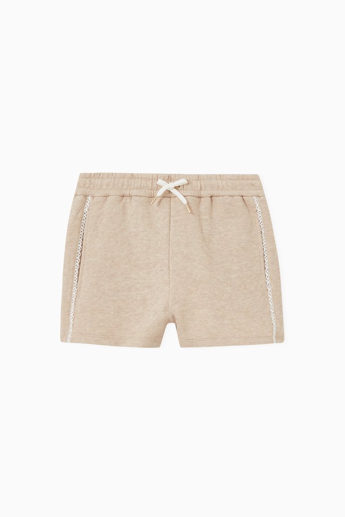

Logo Shorts in Cotton, Neutral