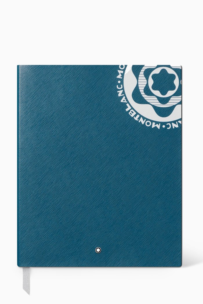 

#149 Vintage Logo Large Notebook in Leather, Blue