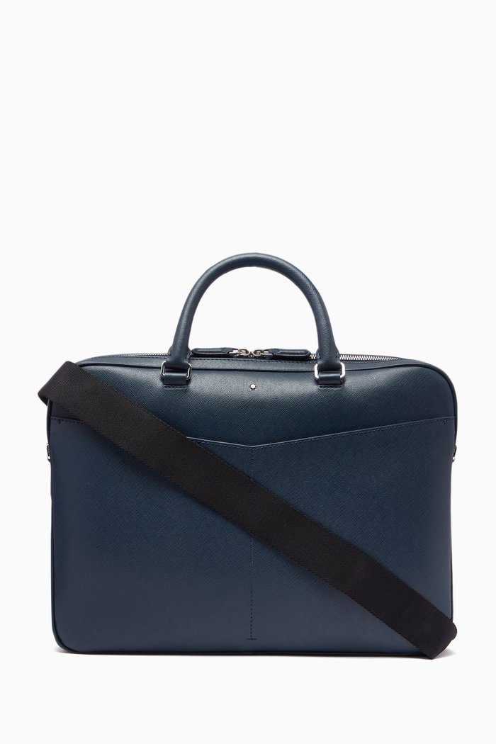 

Montblanc Sartorial Ultra Slim Document Case in Saffiano Leather, Blue