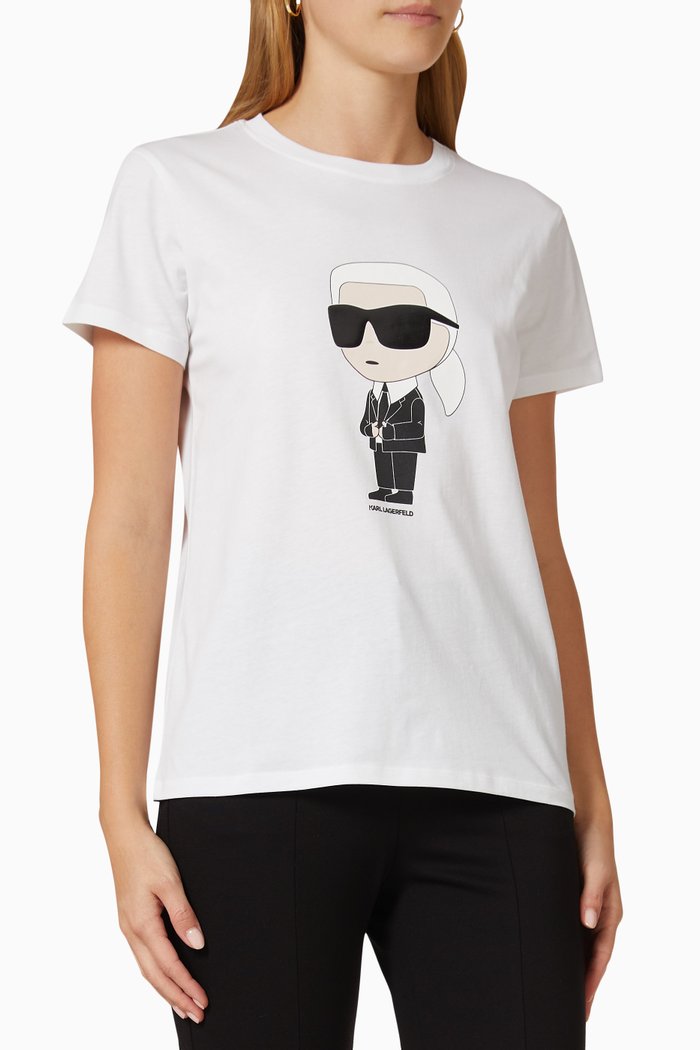 

Ikonik 2.0 Karl T-shirt in Cotton Jersey, White