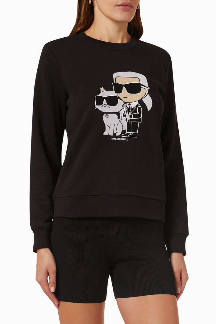 

Ikonik 2.0 Sweatshirt in Organic Cotton Blend, Black