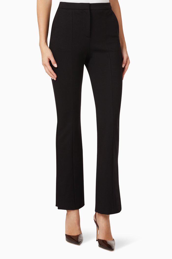 Punto Pants in Viscose Blend, Black