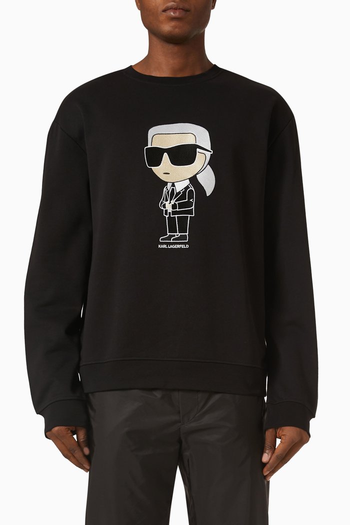 

Ikonik 2.0 Sweatshirt in Organic Cotton Blend, Black