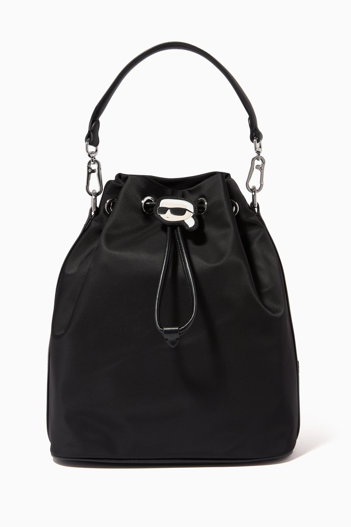 

K/Ikonik 2.0 Bucket Bag in Nylon, Black