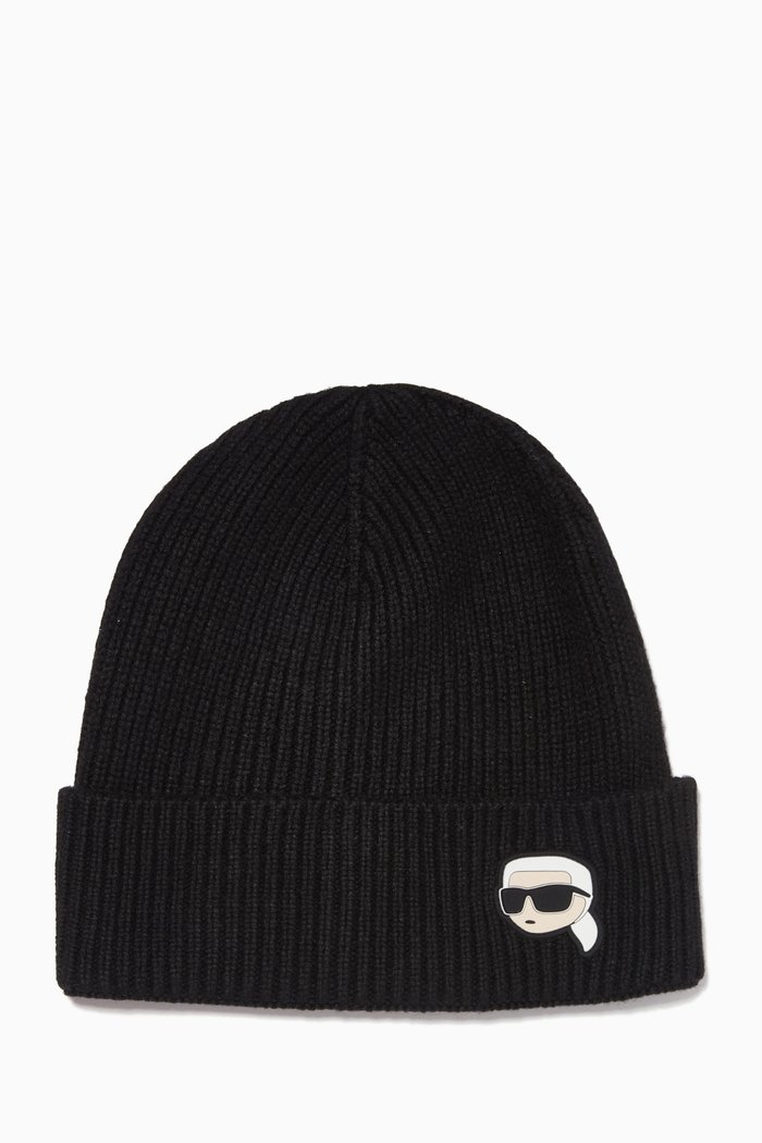

K/Ikonik 2.0 Beanie in Nylon Knit, Black