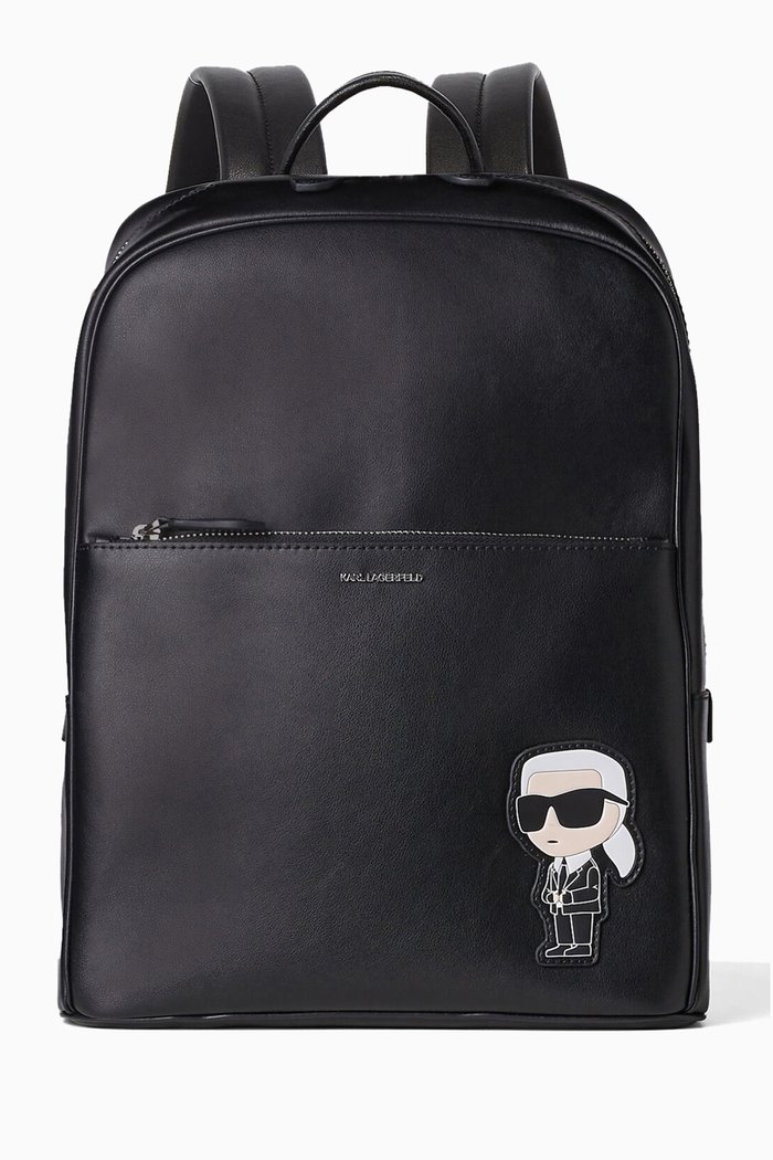 K/Ikonik 2.0 Backpack in Leather, Black
