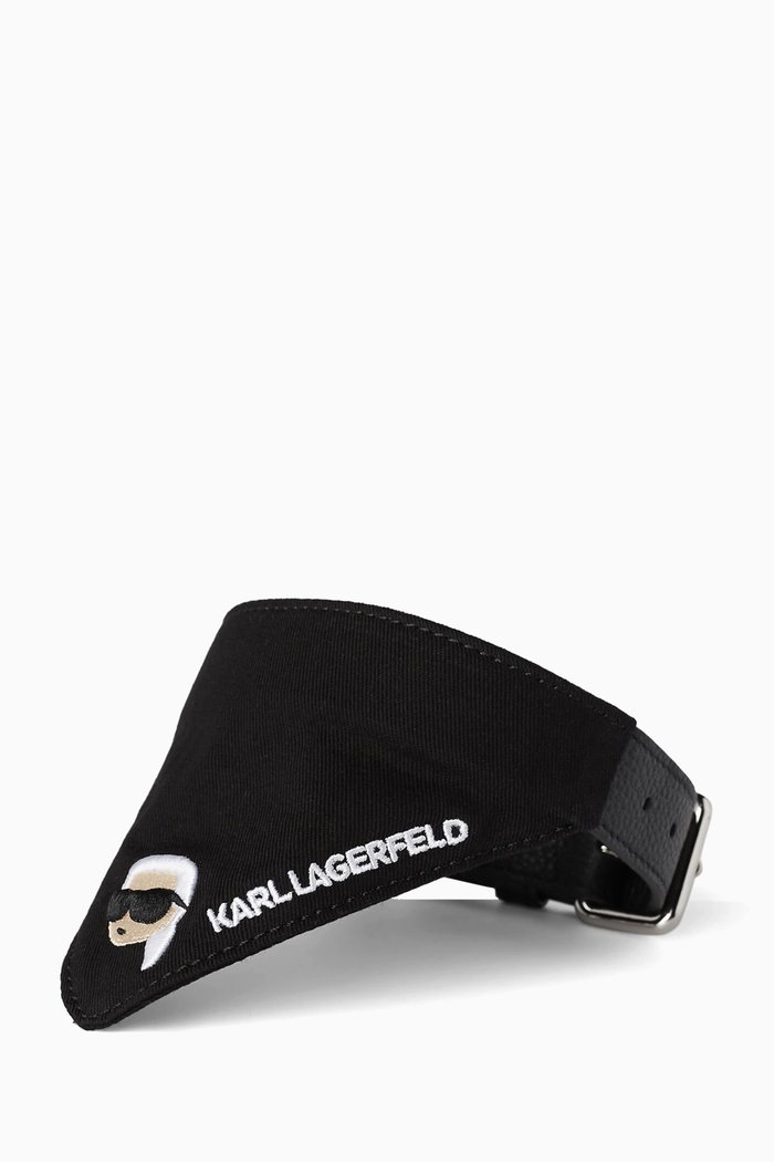 

K/Pet Bandana Collar in Leather, Black