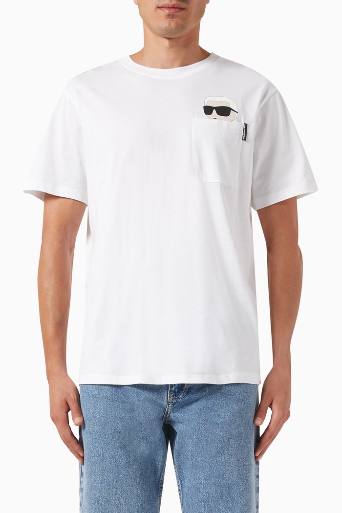 

Ikonik 2.0 Pocket T-shirt in Cotton Jersey, White
