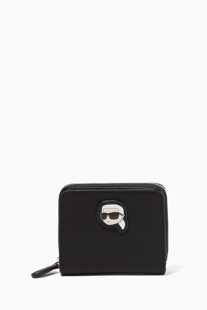 

K/Ikonik 2.0 Zip Wallet in Recycled Nylon, Black