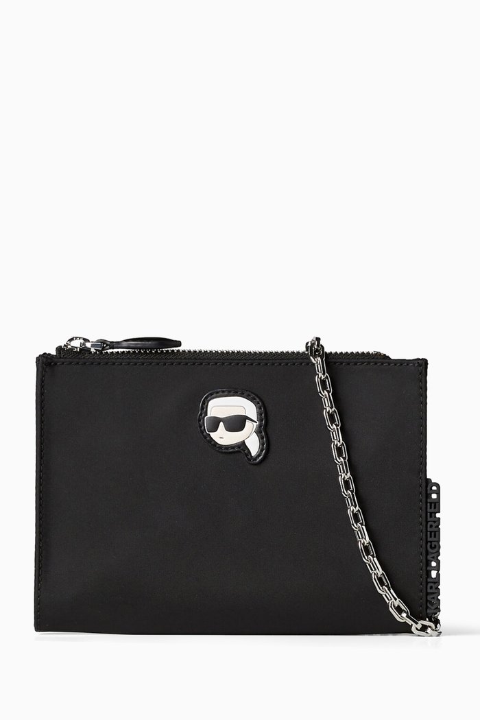 

K/Ikonik 2.0 Pochette in Recycled Nylon, Black