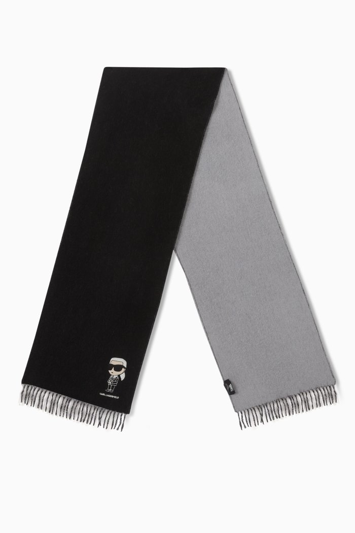 

K/Ikonik 2.0 Scarf in Wool, Black