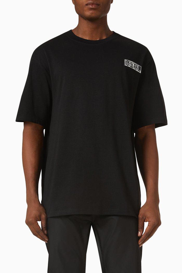 

Ikonik 2.0 Fashion T-Shirt in Cotton Jersey, Black