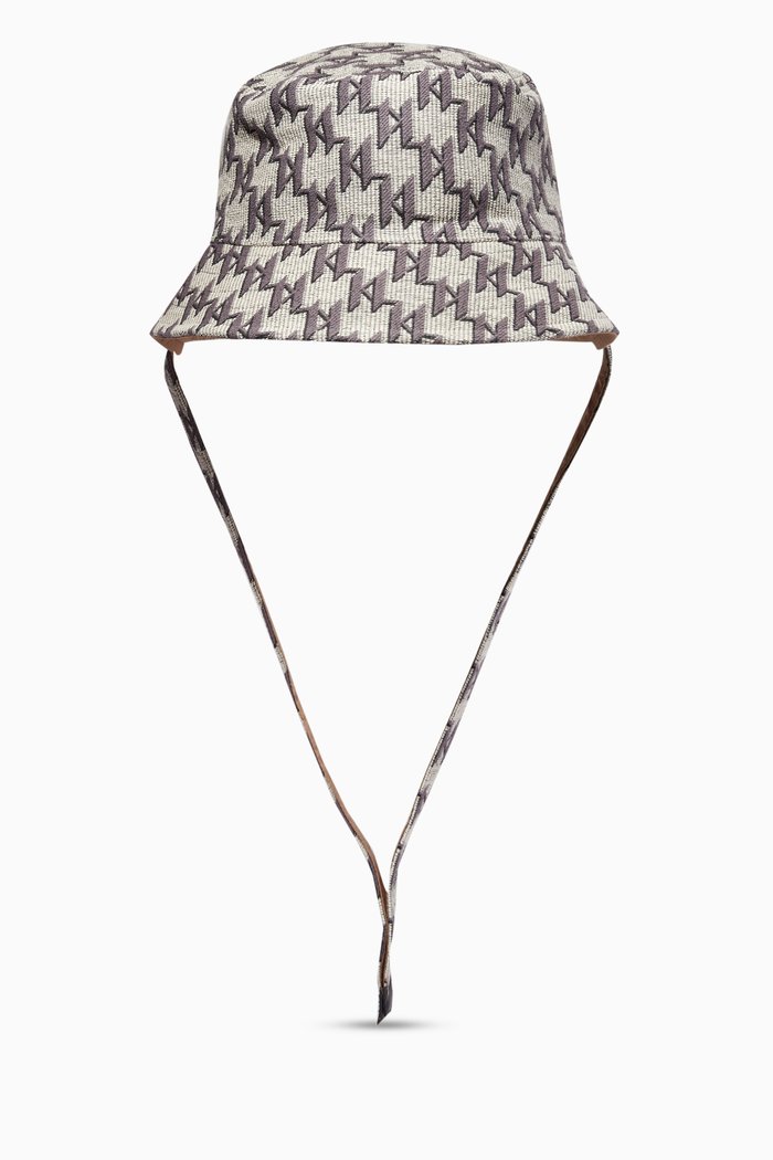 

K/Monogram Reversible Bucket Hat, Brown