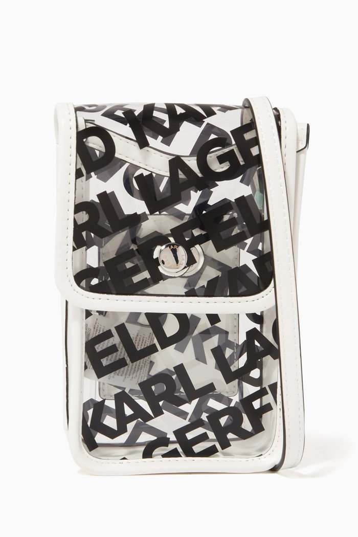 K/Logo Phone Pouch in TPU, Black