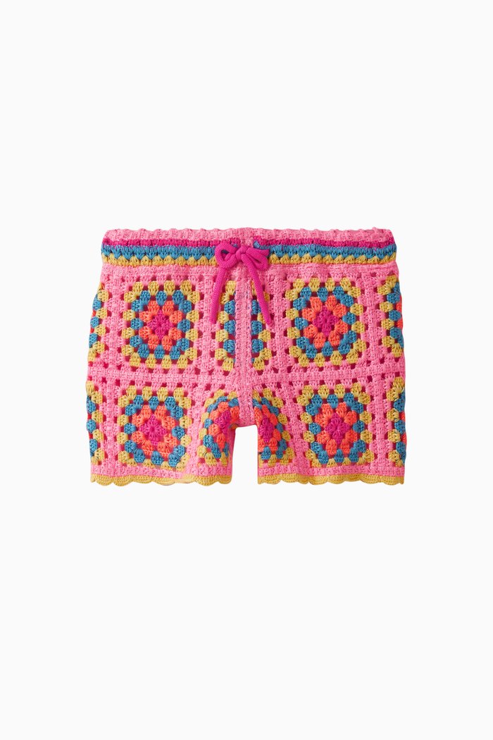 

Crochet Shorts, Pink