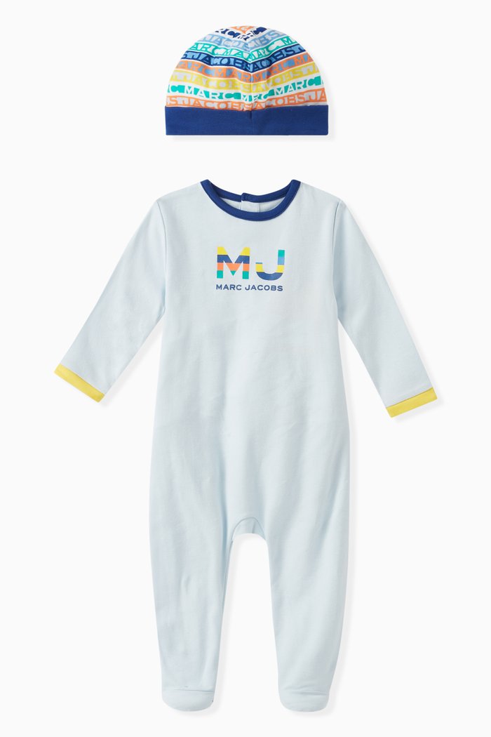 

Logo Sleepsuit in Cotton, Blue