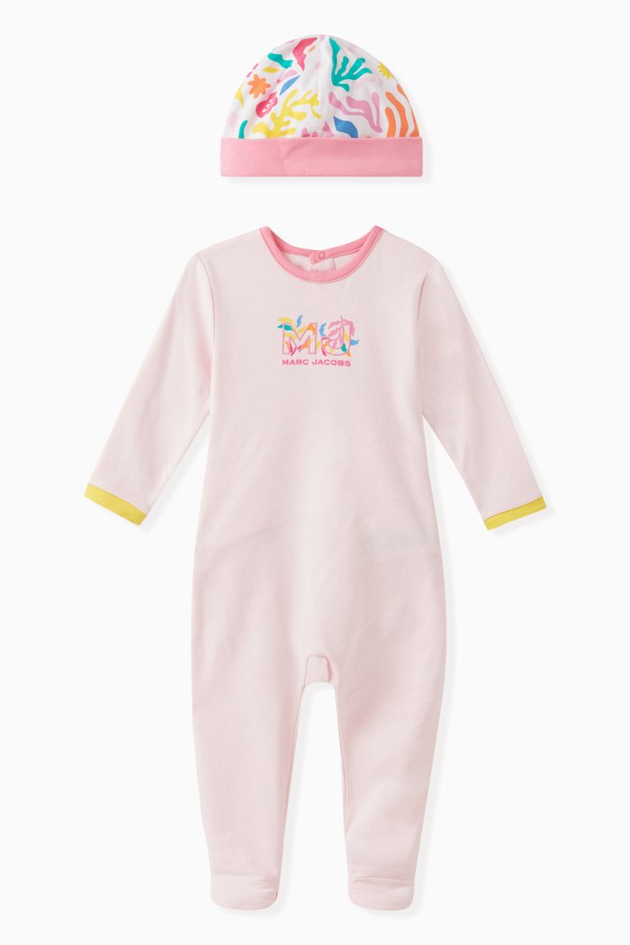 

Logo Sleepsuit in Cotton, Pink