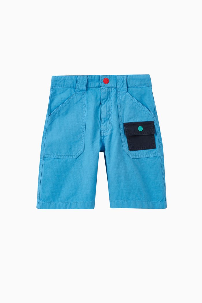 

Bermuda Shorts in Cotton, Blue