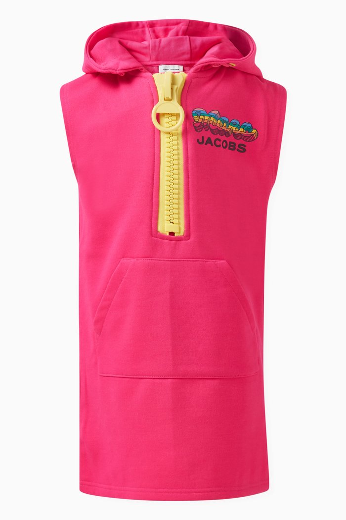 

Logo Hood Dress, Pink