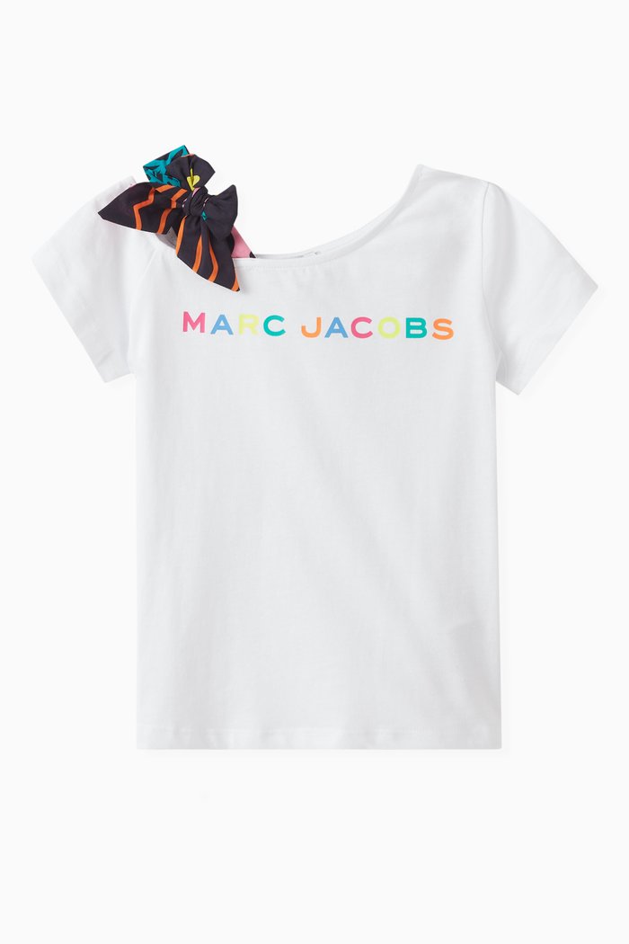 

Logo Bow T-shirt in Cotton, White