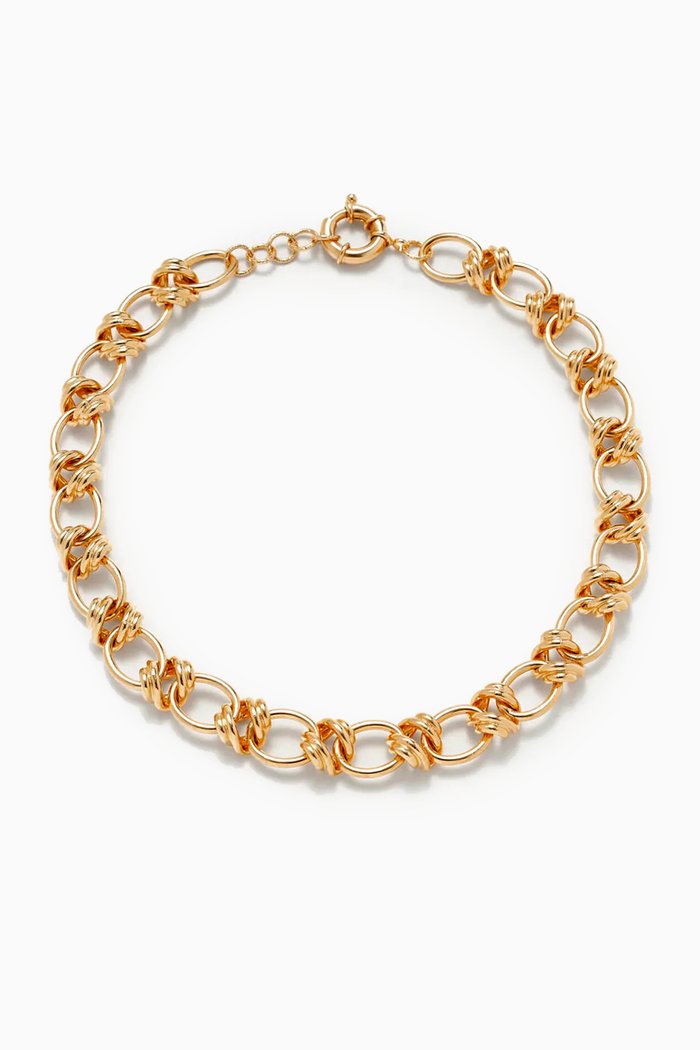 

Elizabeth Chain Necklace in Gold-plated Metal, Yellow