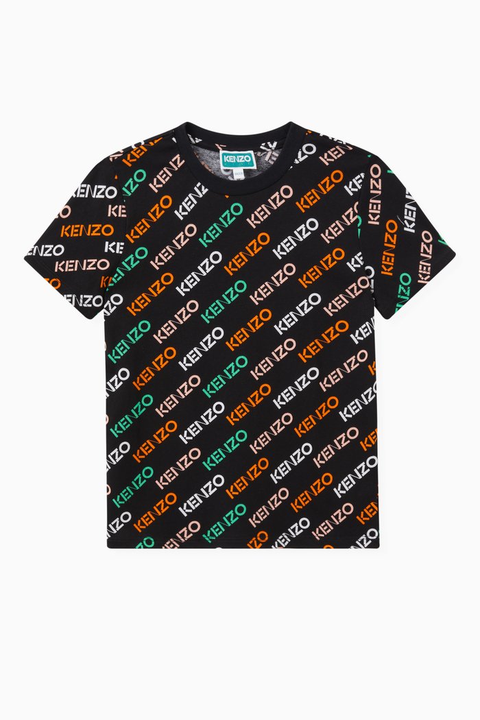 

Logo Print T-shirt in Cotton, Black