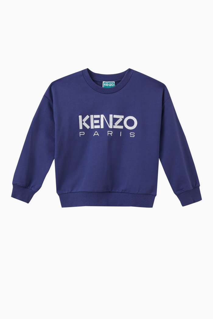 

Logo-print Sweatshirt in Cotton, Blue