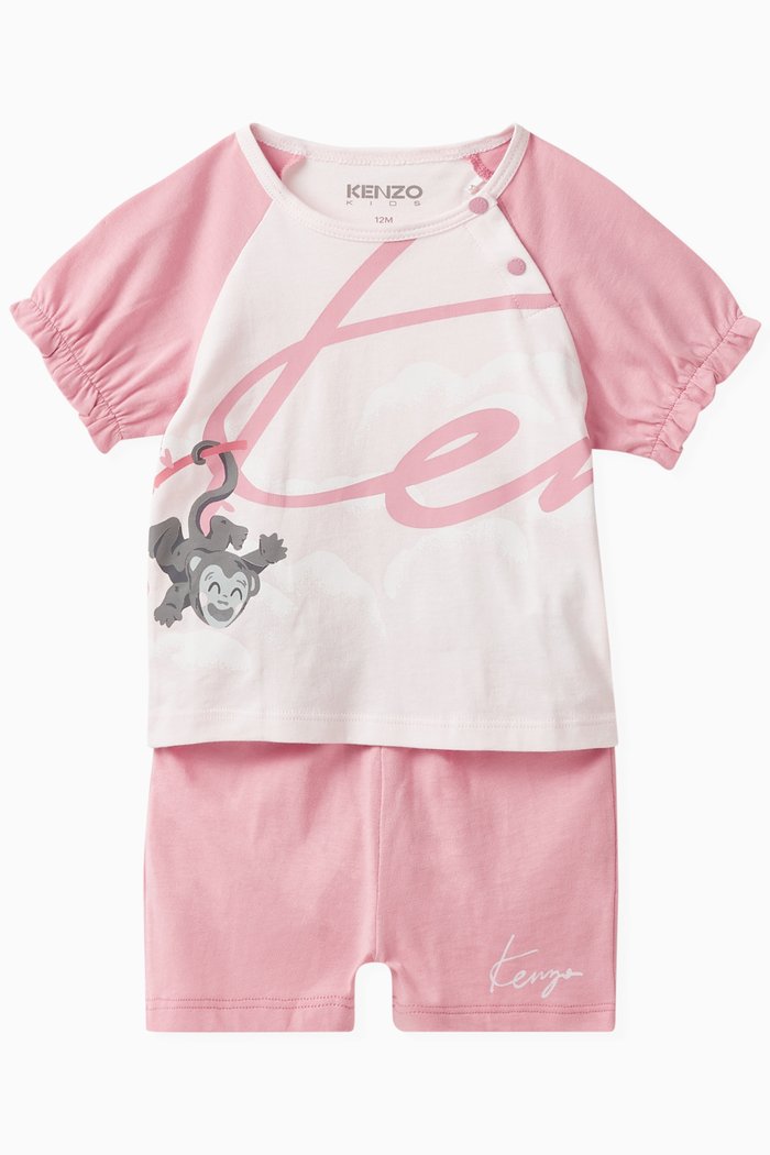 

T-shirt & Shorts Set, Pink