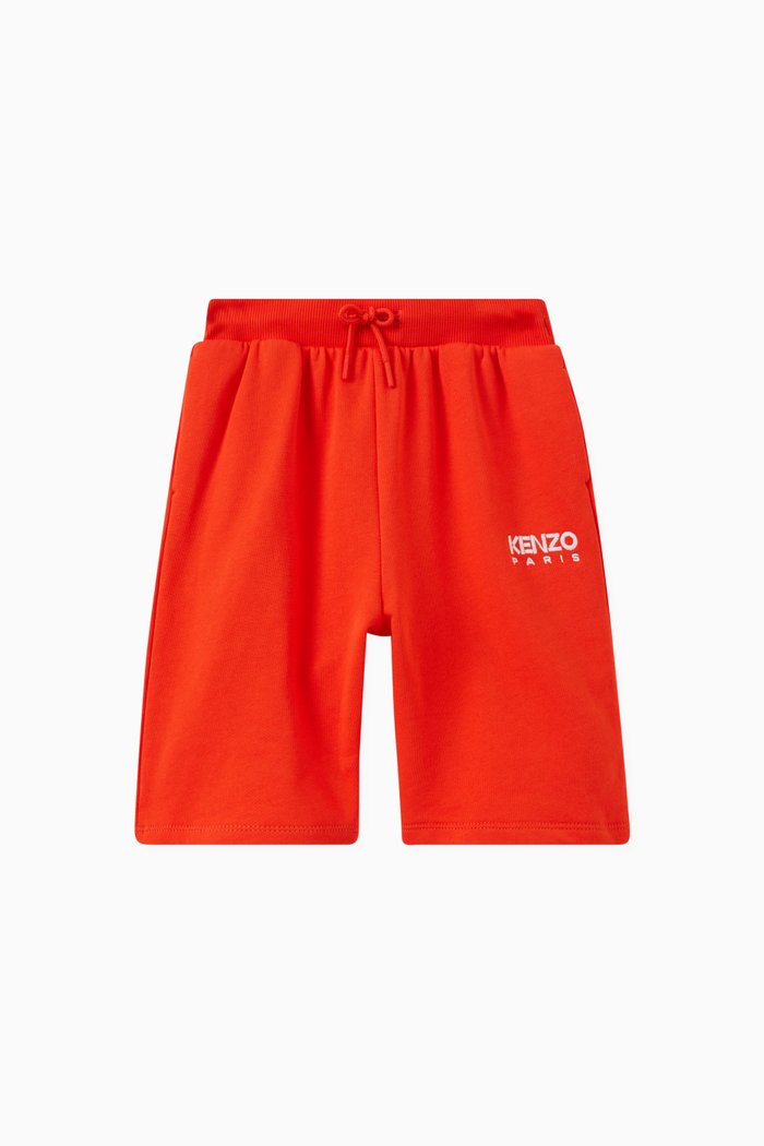 

Logo-print Shorts in Cotton, Orange