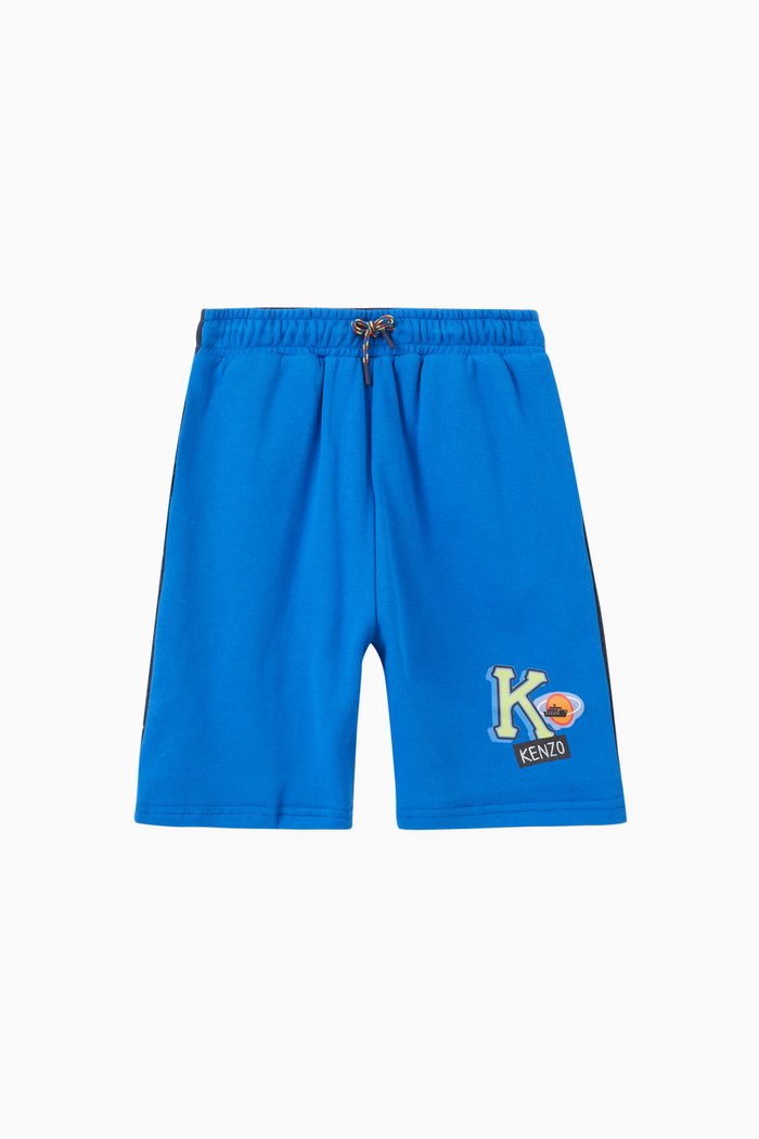 

Journey Print Shorts in Cotton, Blue