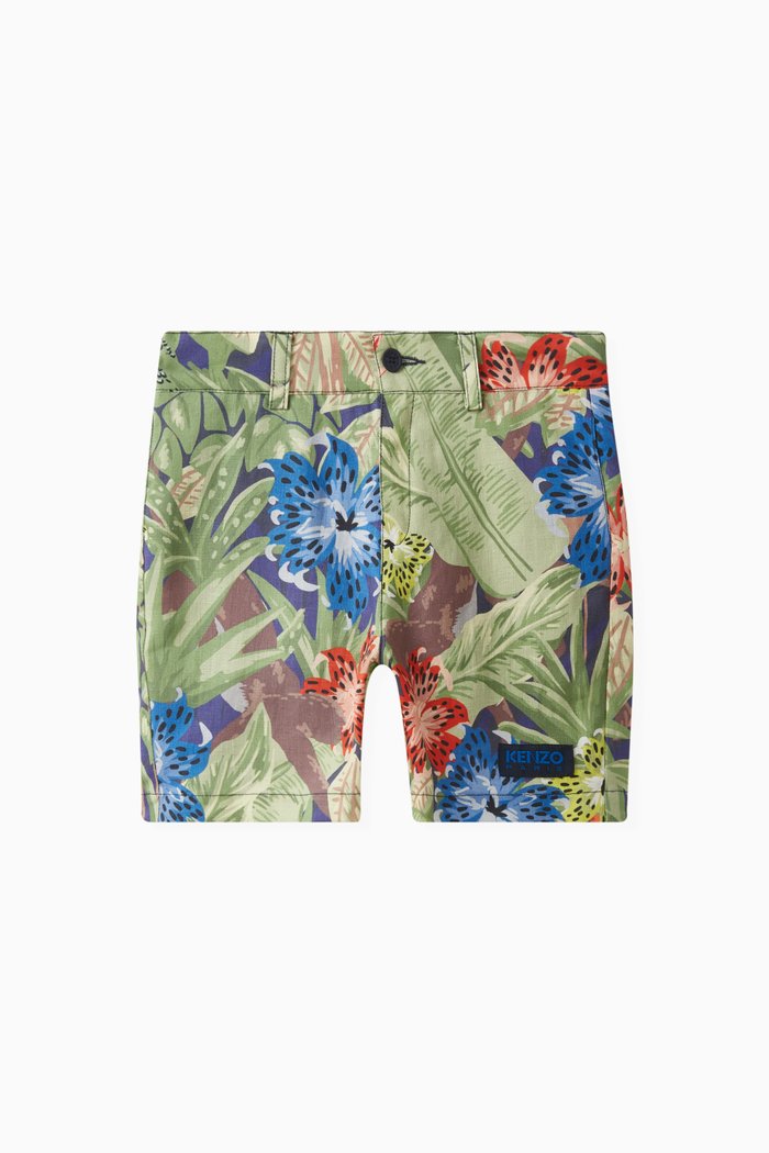 

All-over Print Logo Shorts, Blue