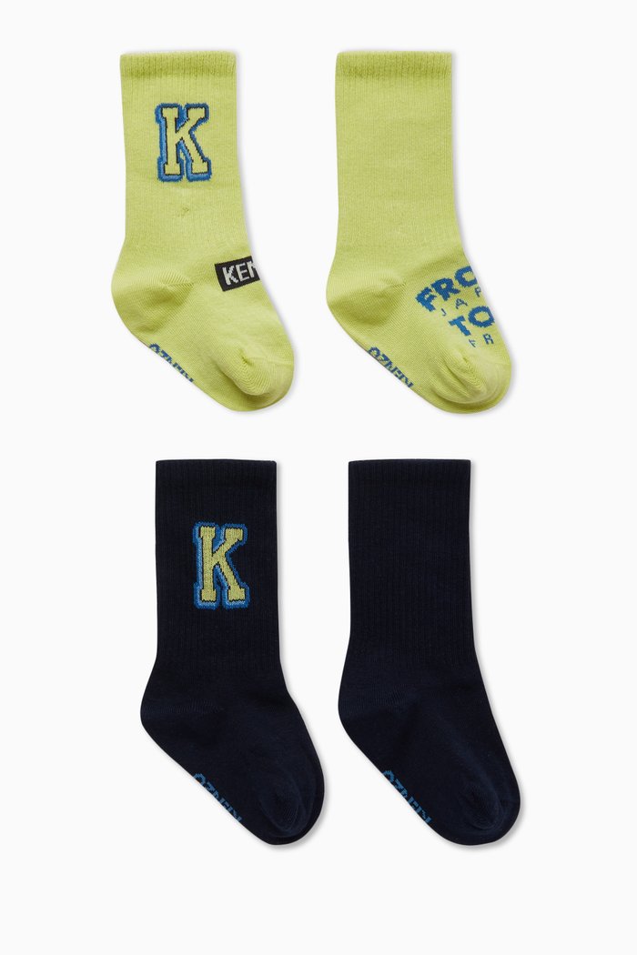 

Logo Socks in Knit Jacquard, Green