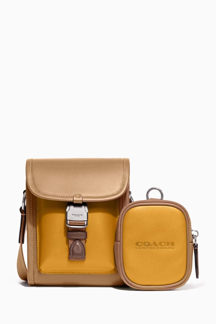 

Small Charter North South Crossbody Bag in Smooth Leather, Multicolour