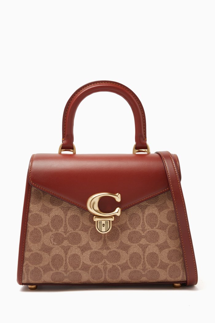 

Sammy Top Handle Bag in Signature Canvas, Neutral