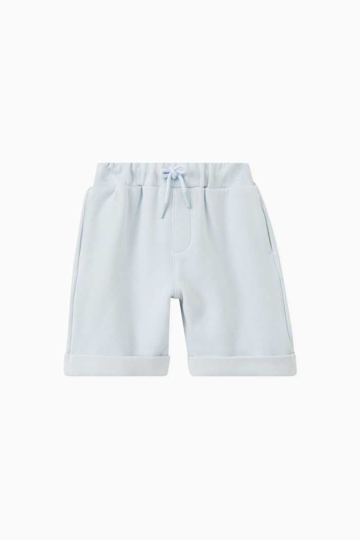 

Turn-up Hem Shorts in Cotton, Blue