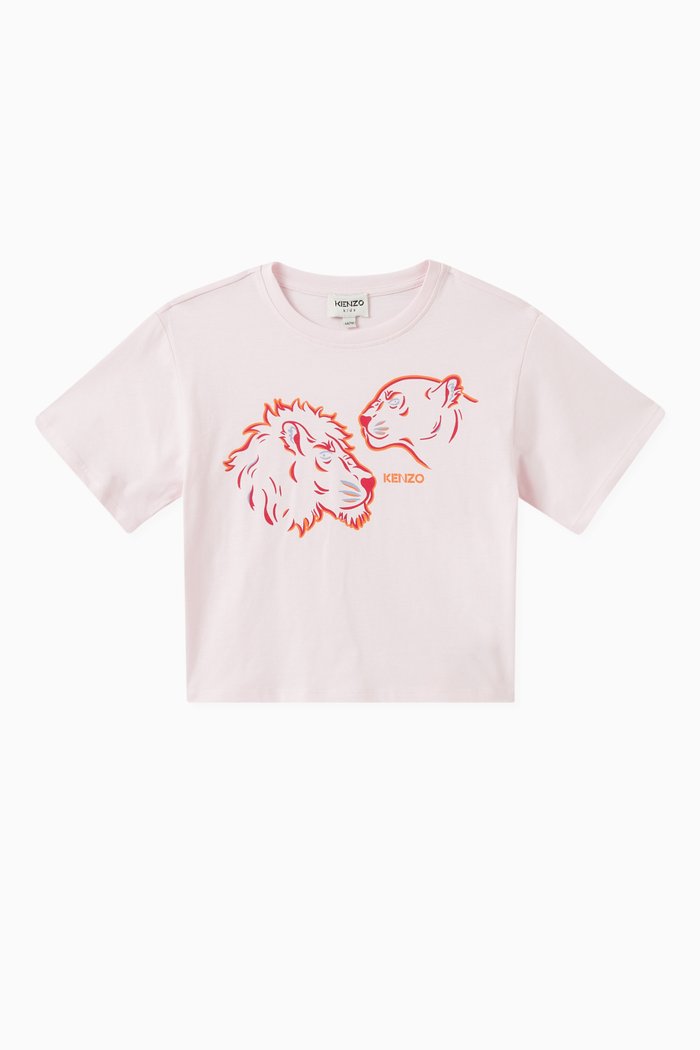

Friend Print T-shirt in Cotton, Pink
